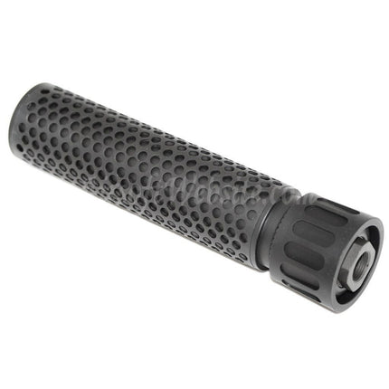Silencieux QDC/CQB 5KU 179 mm 7 pouces style KAC avec cache-flamme pour fusils à canon fileté antihoraire -14 mm CCW Airsoft
