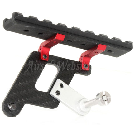 Rail de montage de lunette de visée en carbone 5KU Shooters pour pistolets GBB Tokyo Marui Hi-Capa Series Airsoft