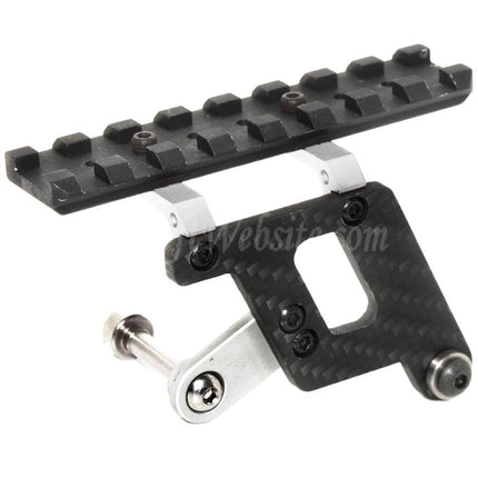 Rail de montage de lunette de visée en carbone 5KU Shooters pour pistolets GBB Tokyo Marui Hi-Capa Series Airsoft