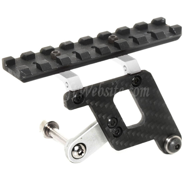 Rail de montage de lunette de visée en carbone 5KU Shooters pour pistolets GBB Tokyo Marui Hi-Capa Series Airsoft