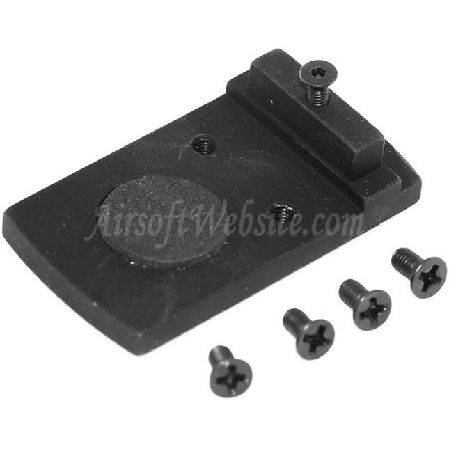 Support de visée arrière 5KU Metal Optima / Docter / Vortex pour pistolets Tokyo Marui série G17 GBB Airsoft noir