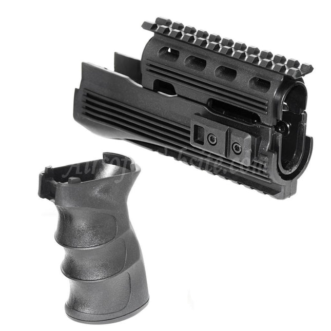 Système de rail de garde-main supérieur et inférieur CYMA, ensemble de poignées de pistolet pour fusils AEG de la série AK47 Airsoft