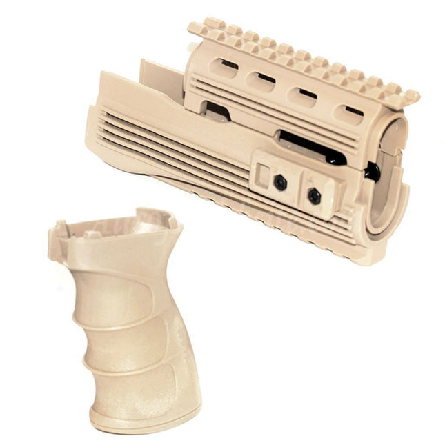 Système de rail de garde-main supérieur et inférieur CYMA, ensemble de poignées de pistolet pour fusils AEG de la série AK47 Airsoft