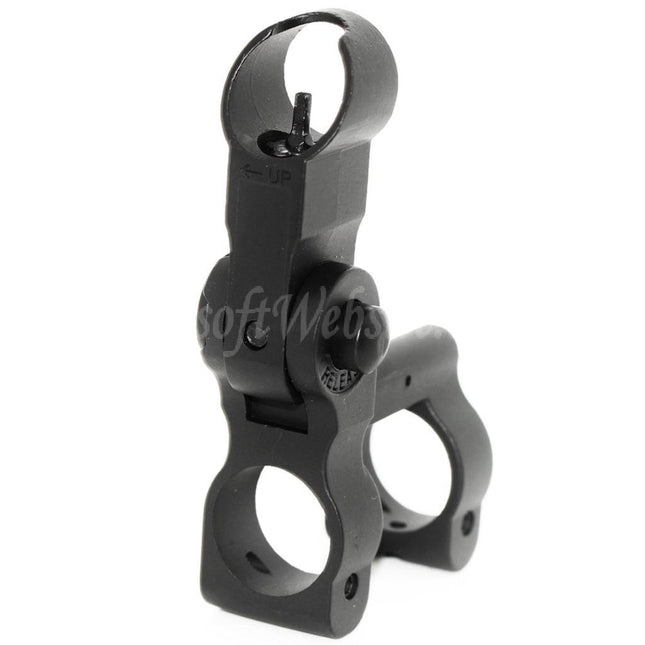 Viseur avant tactique rabattable CYMA SPR Style MK12 MOD 0 pour fusils AEG série M4 M16 Airsoft noir