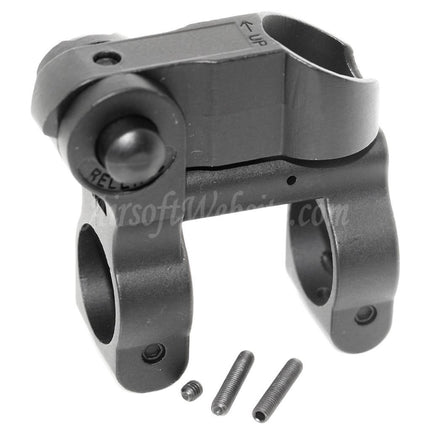 Viseur avant tactique rabattable CYMA SPR Style MK12 MOD 0 pour fusils AEG série M4 M16 Airsoft noir