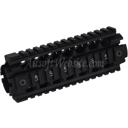PTS Ergo Z Handguard Rail System For M4 M16 Series AEG Rifles Airsoft Black