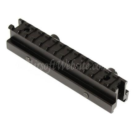 Support de montage mini-élévateur transparent pour rail de 20 mm, 14 emplacements, 20 mm, noir, pour Airsoft