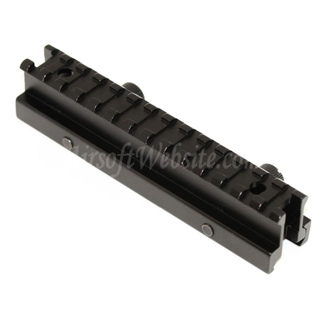 Support de montage mini-élévateur transparent pour rail de 20 mm, 14 emplacements, 20 mm, noir, pour Airsoft