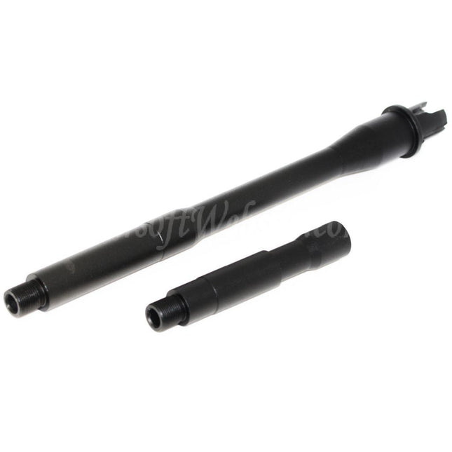 E&C 15" Aluminum CQB Outer Barrel Extension Tube -14mm CCW Counter-Clockwise Thread For M4 M16 Series AEG Rifles Airsoft Black