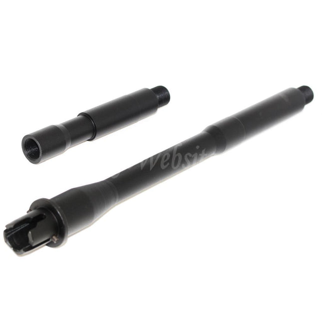 E&C 15" Aluminum CQB Outer Barrel Extension Tube -14mm CCW Counter-Clockwise Thread For M4 M16 Series AEG Rifles Airsoft Black
