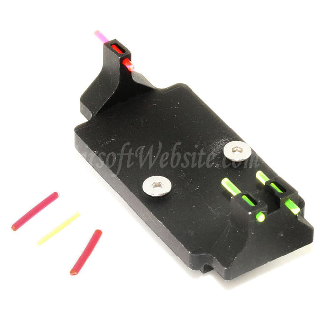5KU RMR Style Fiber Optic Sight Base Mount For Tokyo Marui G17 G18C G-Series GBB Pistols Airsoft