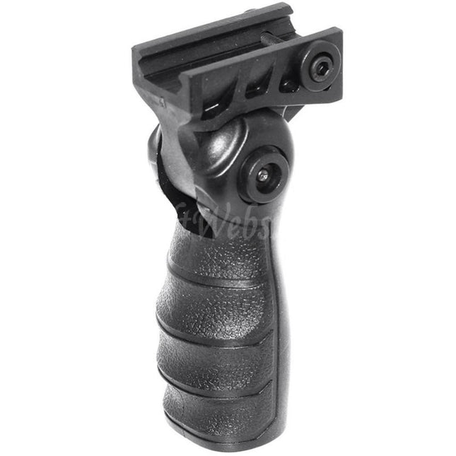 Poignée verticale tactique pliable CYMA RIS pour système de rail de 20 mm, noire