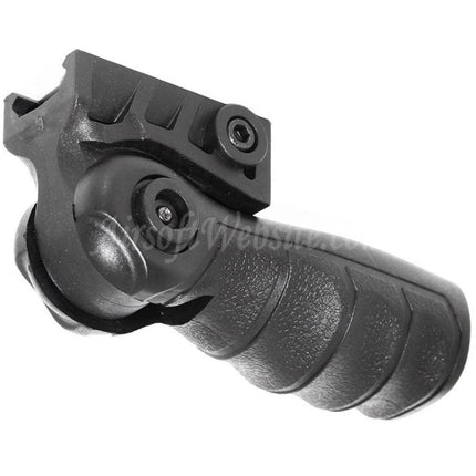 Poignée verticale tactique pliable CYMA RIS pour système de rail de 20 mm, noire
