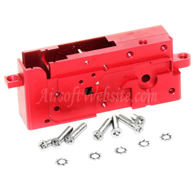 Airsoft Website CNC Ball Bearing Gearbox Shell For G&D DTW / Systema PTW Series Rifles Red