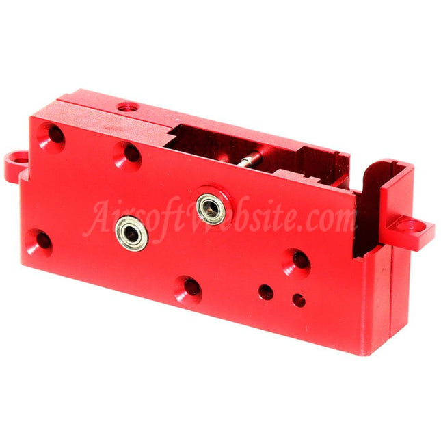 Airsoft Website CNC Ball Bearing Gearbox Shell For G&D DTW / Systema PTW Series Rifles Red