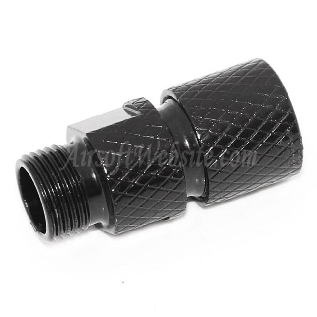 Adaptateur de silencieux de canon (-12 mm à -14 mm) avec clé pour pistolets Tokyo Marui série G17