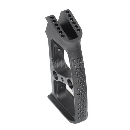 Poignée pistolet en aluminium 5KU (à bille, à bord et moletée) pour fusils GBB série M4/M16, noir