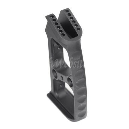 Poignée pistolet en aluminium 5KU (à bille, à bord et moletée) pour fusils GBB série M4/M16, noir