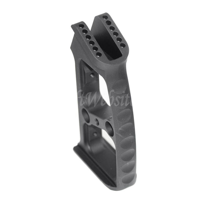 5KU Aluminum Pistol Grip (Ball / Edge / Knurly) For M4 M16 Series GBB Rifles Airsoft Black
