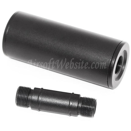 AIRSOFT WEBSITE Silencer Suppressor -/+14mm CW/CCW with Adaptor Suitable For Tokyo Marui WELL R2 Vz61 Scorpion AEP SMG Rifles Airsoft