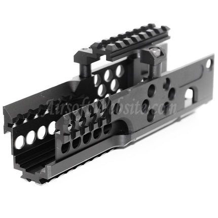 Système de rail de garde-main RIS RAS en aluminium CNC 206 mm pour fusils A&amp;K PKM AEG, noir, site web Airsoft