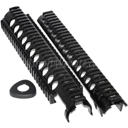 Système de rail de garde-main CYMA 295 mm CNC en aluminium M5 RAS pour fusils CYMA D-Boys G&amp;P Classic-Army KWA G&amp;G Jing Gong JG Tokyo Marui M4 M16 Series AEG Airsoft noir