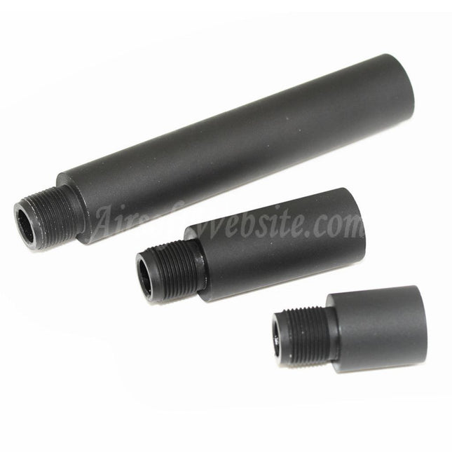 APS 3pcs 21mm/41mm/97mm 159mm Aluminium CQB Extended Outer Barrel Extension Tube For All -14mm CCW Counter-Clockwise Thread Rifle Airsoft