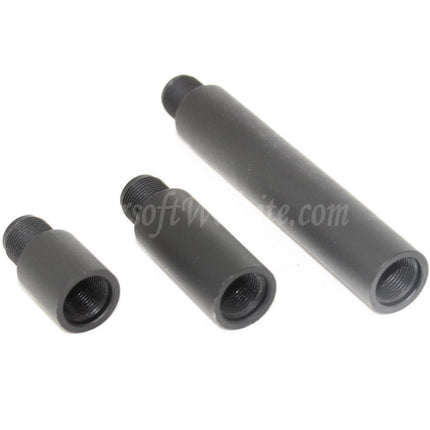 APS 3pcs 21mm/41mm/97mm 159mm Aluminium CQB Extended Outer Barrel Extension Tube For All -14mm CCW Counter-Clockwise Thread Rifle Airsoft