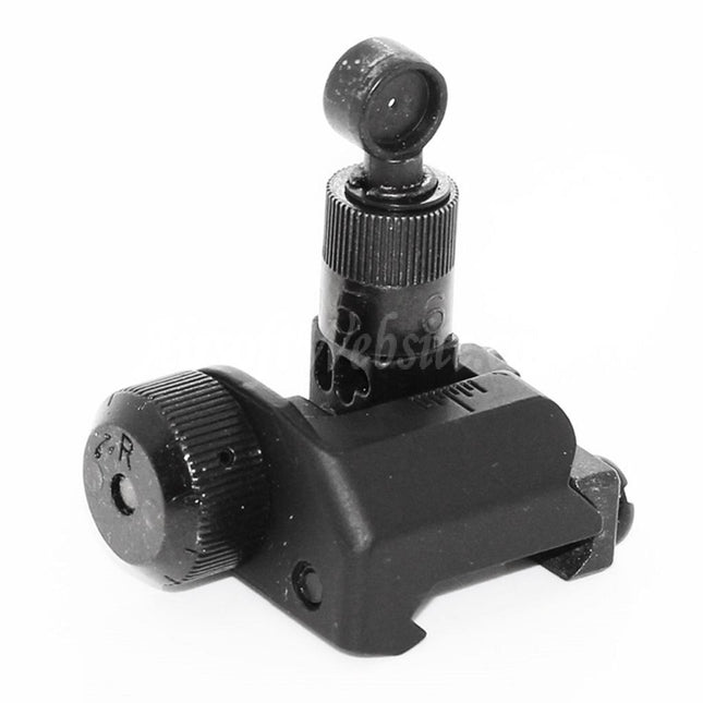Mire arrière rabattable CYMA Knight's KAC Type 600M pour rail RIS RAS standard de 20 mm