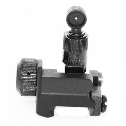Mire arrière rabattable CYMA Knight's KAC Type 600M pour rail RIS RAS standard de 20 mm