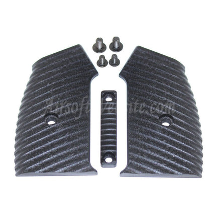 Housse de poignée de pistolet en aluminium 5KU pour fusils GBB série M4 M16 Airsoft, noir