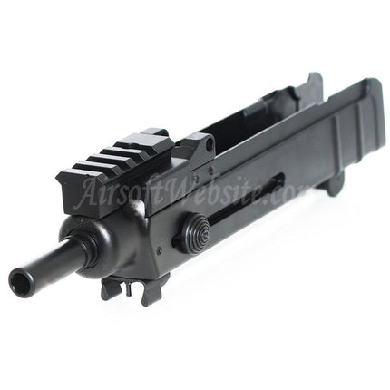 Airsoft Website Upper Body Receiver Frame with Outer Barrel and 4 Slots Rail For WELL R2 Jing Gong JG Tokyo Marui VZ61 Scorpion AEP AEG Rifles