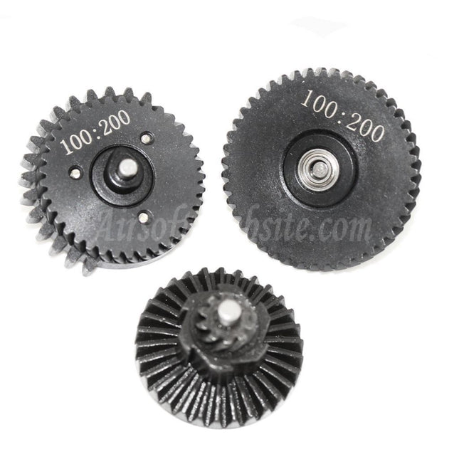 Army Force CNC Steel 100:200 3mm Ball Bearing Helical Type High Torque Gear Set For Version 2/3 V2 V3 AEG Gearbox Rifles Airsoft