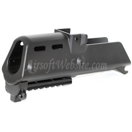 Garde-mains en polymère Golden Eagle avec rail inférieur de 20 mm pour fusils AEG Jing Gong JG Golden Eagle série G36C Airsoft noir
