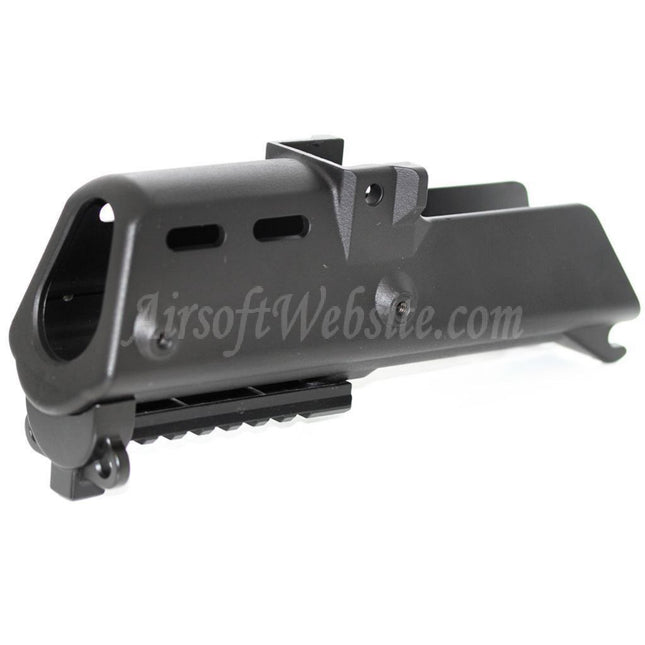 Garde-mains en polymère Golden Eagle avec rail inférieur de 20 mm pour fusils AEG Jing Gong JG Golden Eagle série G36C Airsoft noir