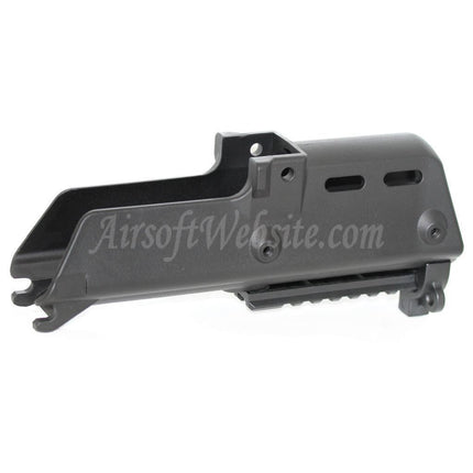 Garde-mains en polymère Golden Eagle avec rail inférieur de 20 mm pour fusils AEG Jing Gong JG Golden Eagle série G36C Airsoft noir