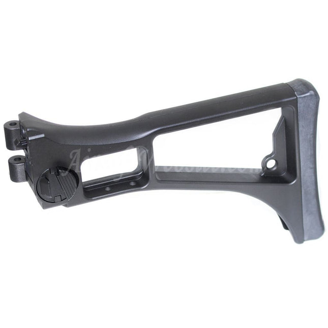 Crosse pliable en polymère Golden Eagle pour fusils AEG classiques de l'armée JG Jing Gong Golden Eagle CYMA Tokyo Marui série G36 Airsoft noir