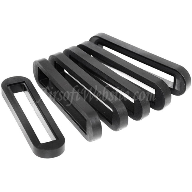 Golden Eagle Lot de 6 plaques d'extension de crosse pour fusils AEG 6689 6690 SL8 SL9 G36 Airsoft Noir