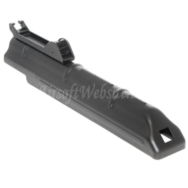 Couvercle de récepteur supérieur Golden Eagle 243 mm avec viseur arrière pour fusils AEG D-Boys JG Jing Gong Golden Eagle CYMA Tokyo Marui série AKS74U Airsoft noir