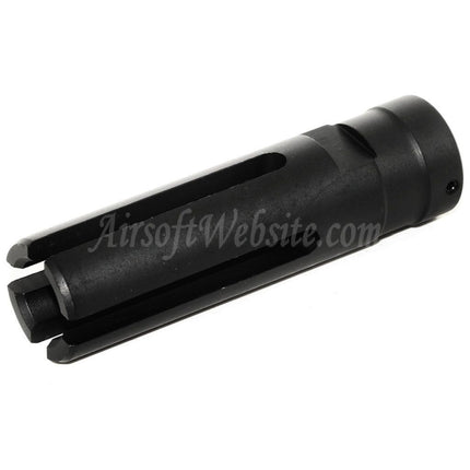 Golden Eagle 80 mm 4-Zinken G36 Mündungsbremse Flash Hider für -14 mm CCW Gegenuhrzeigersinn Gewindelauf Gewehre Airsoft Schwarz