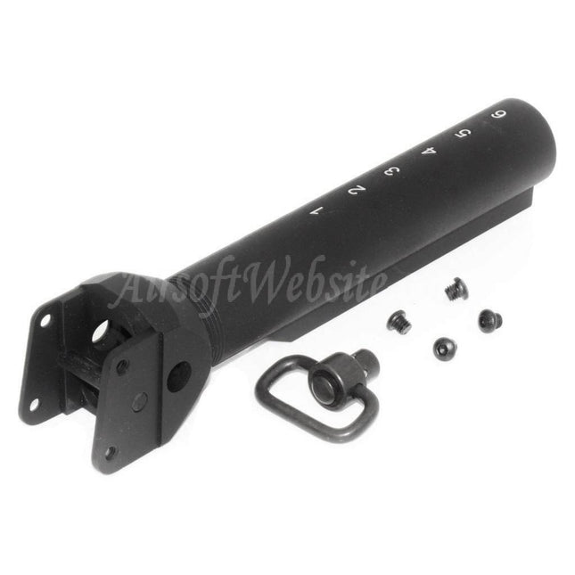 Adaptateur de crosse M4 à dégagement rapide APS, tube tampon et émerillon de sangle QD pour fusils APS ASK AK Series AEG, Airsoft, noir