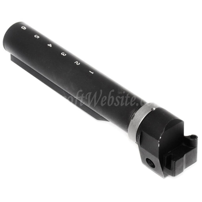 Adaptateur de tube tampon de crosse 5KU 6 positions pour fusil AK, compatible avec les fusils à crosse M4, noir