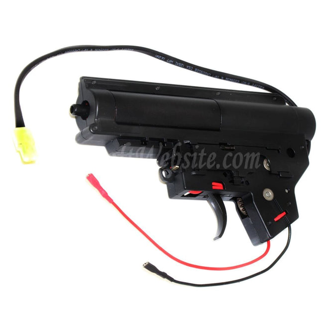 ARMY FORCE 8mm Bearing Quick Change QD V2 Complete Gearbox Version 2 Suitable For Tokyo Marui A&K M4 M16 Series AEG Rifles Airsoft Rear Wired