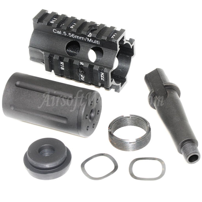 Kit de garde-main avant 5KU Fighting Cat pour fusils AEG série M4/M16, noir