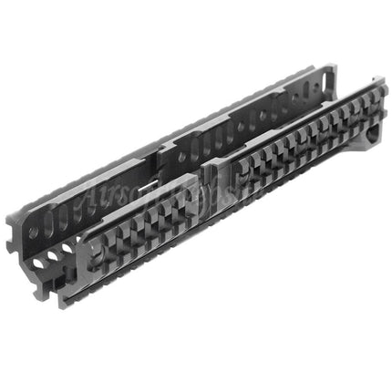 5KU CNC Aluminum 254mm B30 Style Long Lower Handguard Rail System For LCT GHK E&L Tokyo Marui AK Series AEG GBB Rifles Airsoft Black