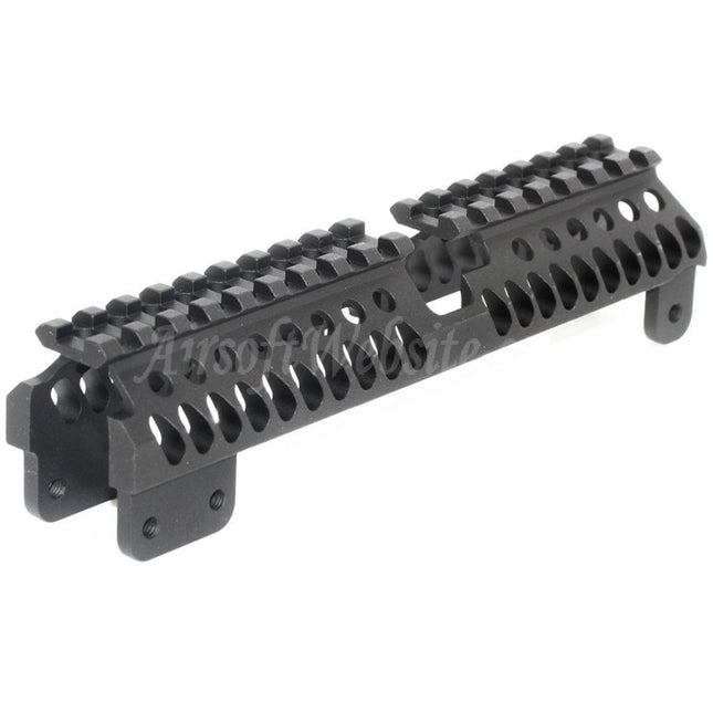 5KU 196mm B-31 Style Extra Long Upper Handguard Rail System For AK Series AEG Rifles Airsoft Black