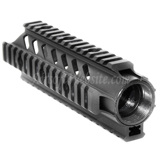 APS CNC Aluminum 176mm 7" Inches OD Free Float Handguard Rail System For M4 M16 Series AEG Rifles Airsoft Black