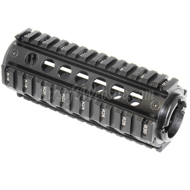 APS CNC 155mm RIS Handguard Rail System For M4 M16 Series AEG Rifles Airsoft Black