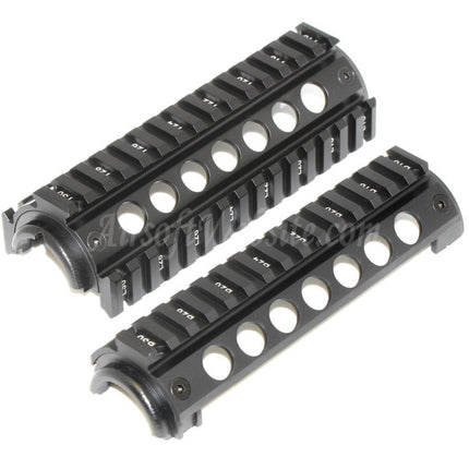 APS CNC 155mm RIS Handguard Rail System For M4 M16 Series AEG Rifles Airsoft Black