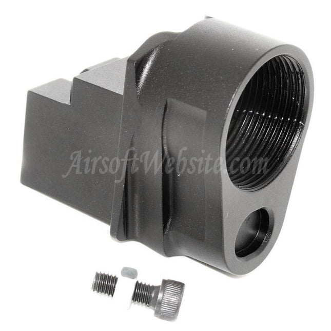 Adaptateur de crosse en métal pour site web Airsoft (conversion d'une crosse AK vers une crosse M4) noir